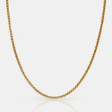 3mm 18k Gold Box Chain