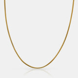 1.5mm 18k Gold Snake Chain