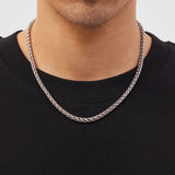 5mm Sterling Silver Wheat Chain