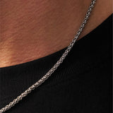 3mm Sterling Silver Wheat Chain