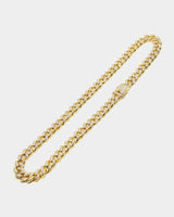 Miami Curb Cuban Link Chain (Rose/Gold/white)