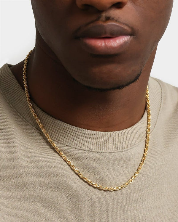 18k Gold Rope Necklace