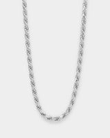 Sterling Silver Rope Chain Set