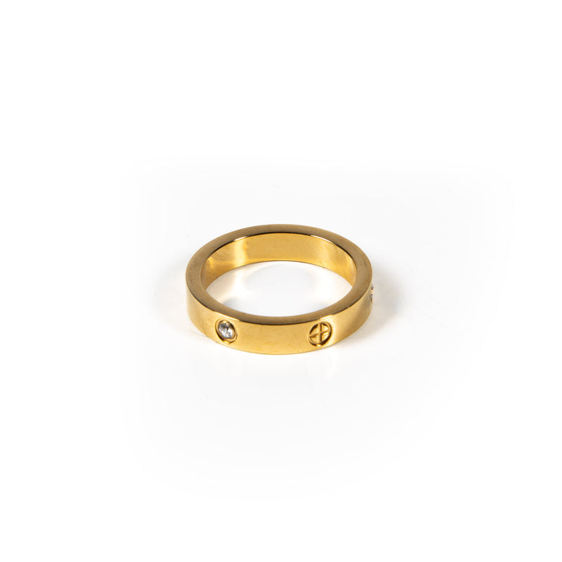 18k Gold El Paris Cartiar Love Ring