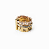 18k Gold Triple Stack Diamond Ring