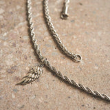 Sterling Silver Wing Pendant Necklace