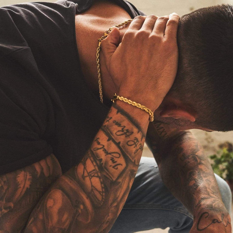 18k Gold Rope Bracelet