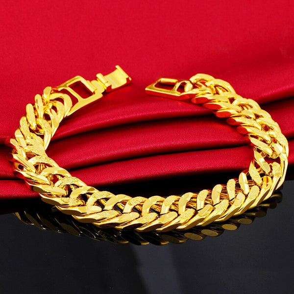 18k Gold Curb Cuban Link Bracelet