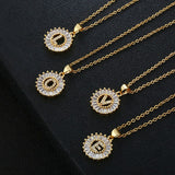 Diamond Moissanite Letter initial Pendant Necklace