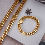 18k Gold Clasp Cuban Chain