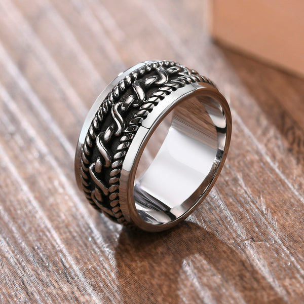 Twisted Rope Sterling Silver Ring