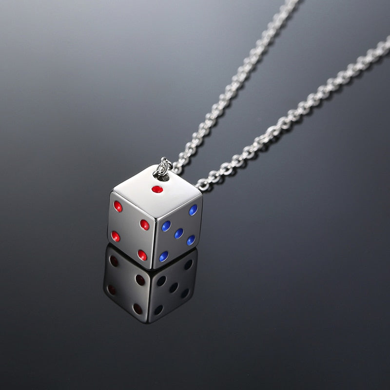 Lucky Dice Pendant Necklace