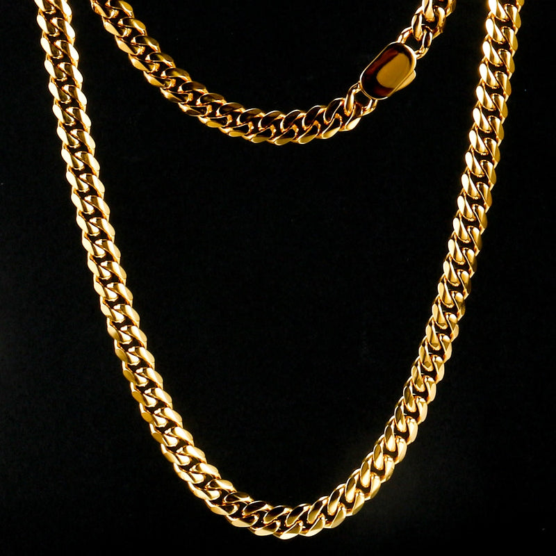 18k Gold Curb Cuban Chain