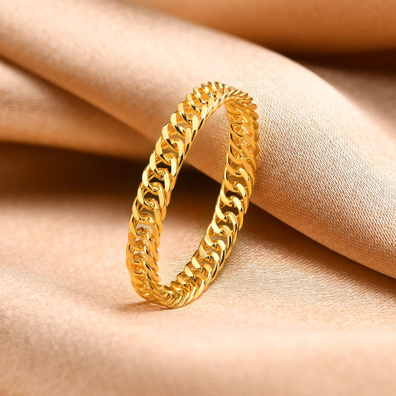 Micro Paved Cuban Link Ring