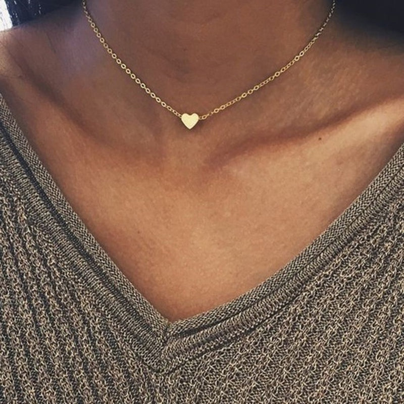 Gold / Silver Heart Pendant necklace