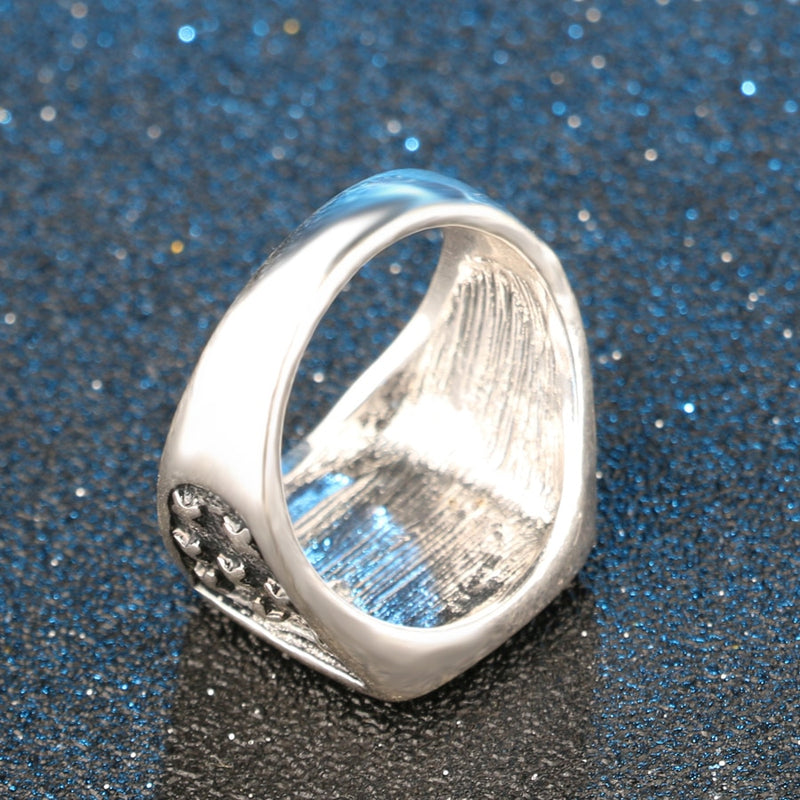 Kinel Antique Crown Silver Ring