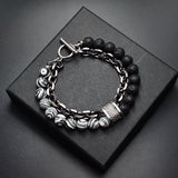 Tiger Eye Stone Beaded Silver Bracelet (10-Variants)
