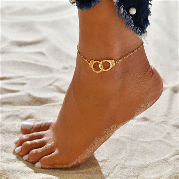 18k Gold Cuff Anklet