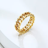 Micro Paved Cuban Link Ring