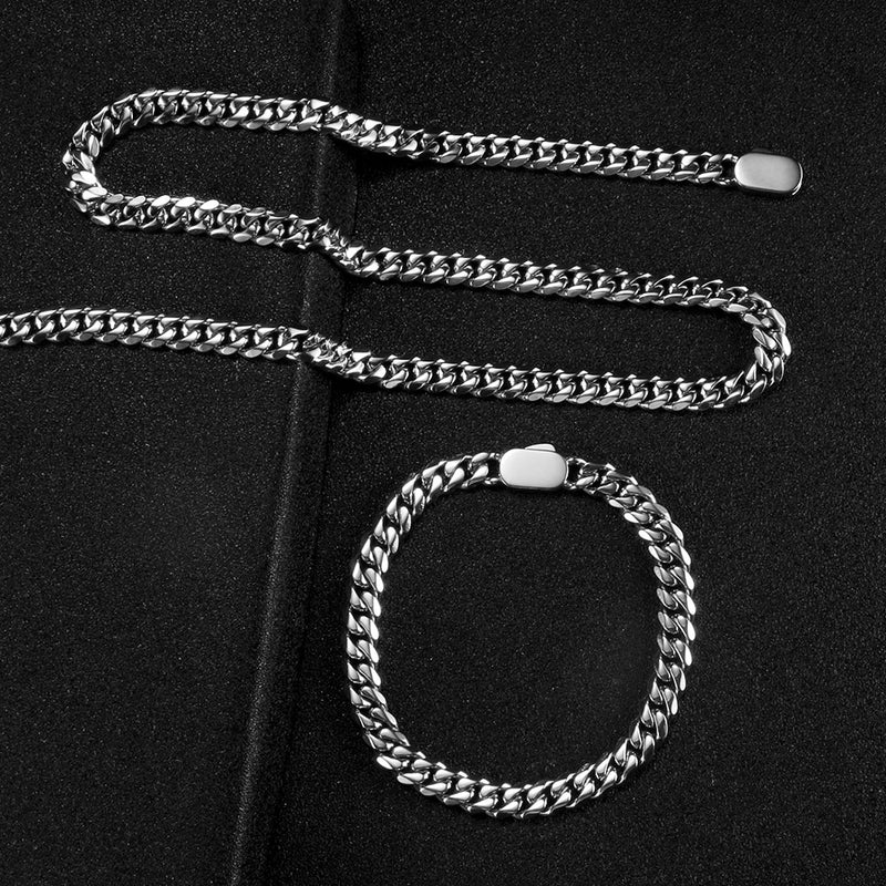 Sterling Silver Curb Cuban Chain