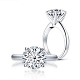 18k White Gold 3ct Diamond Engagement Statement Ring