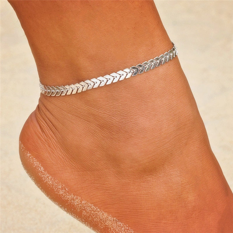 Sterling Silver Elegance Anklet