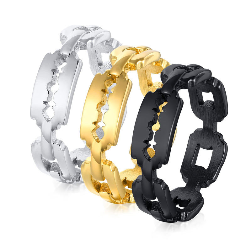 Blade Cuban Link Ring