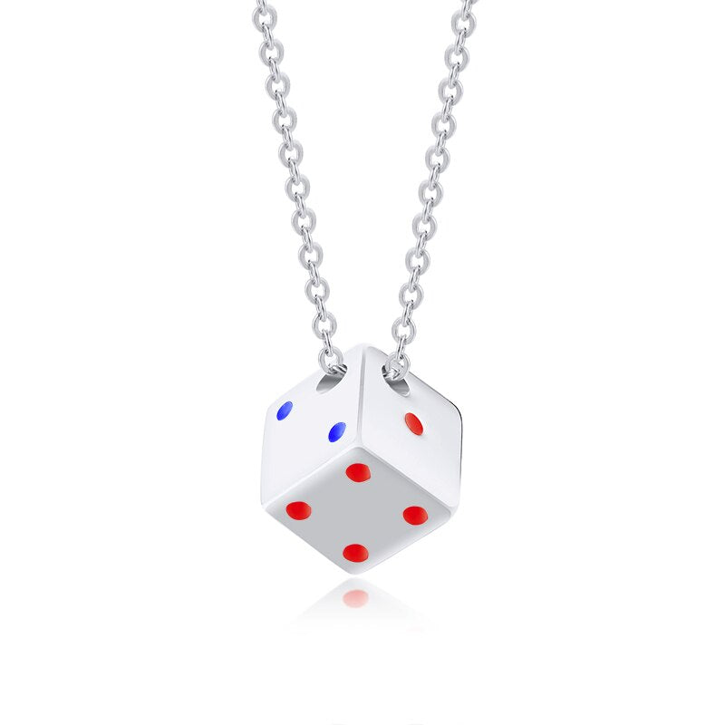 Lucky Dice Pendant Necklace