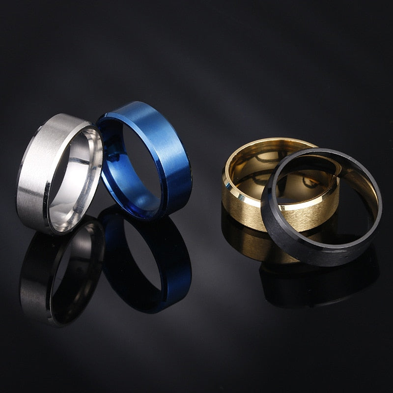Blue Rhodium hand-crafted Ring