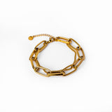 18k Gold Wide Cuban Chain Bracelet
