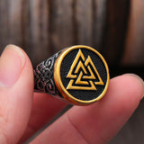 Vintage Valknut Ring