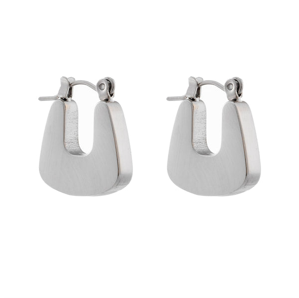 Sterling Silver Numero Uno Earrings