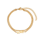 18k Gold Love Letter Bracelet