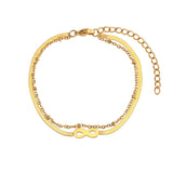 18k Gold Infinity Bracelet
