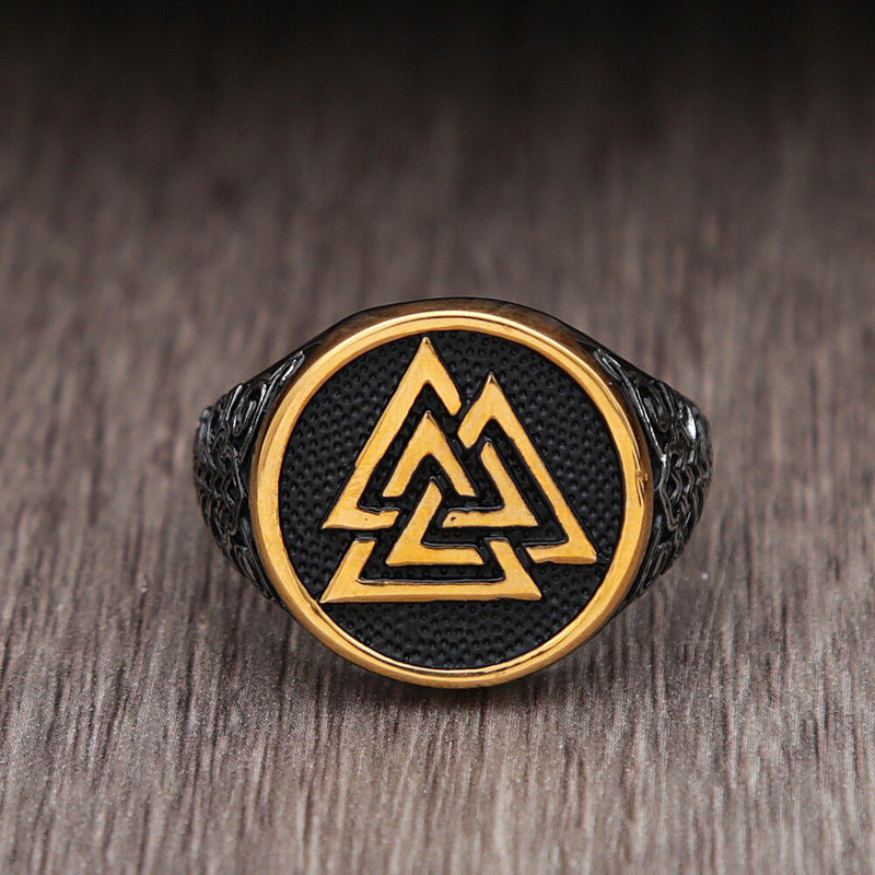 Vintage Valknut Ring