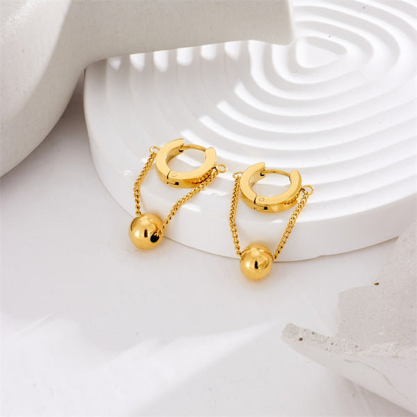18k gold Cuban Pearl Earring