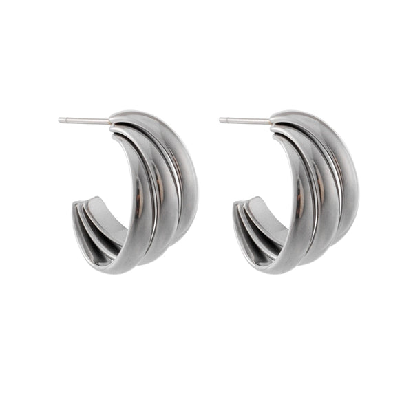 Sterling Silver French Classic Earrings