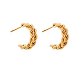 18k Gold Rope Earrings
