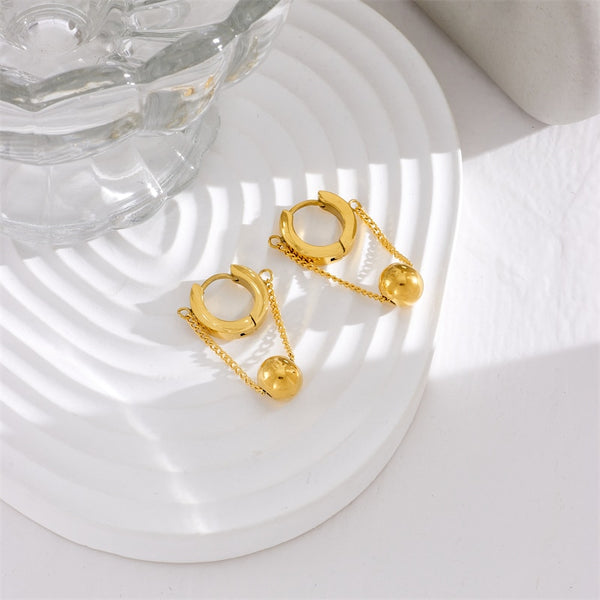 18k gold Cuban Pearl Earring