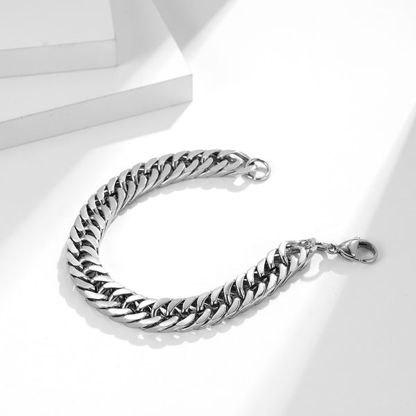 8MM Cuban Link Sterling Silver Bracelet