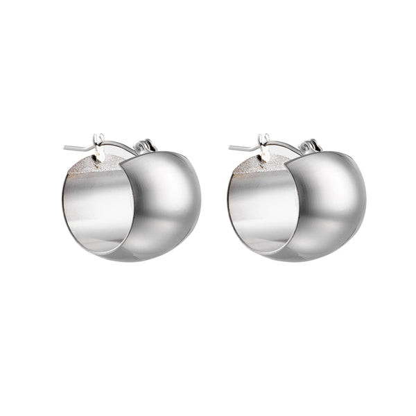 Sterling Silver Loop Hole Earrings