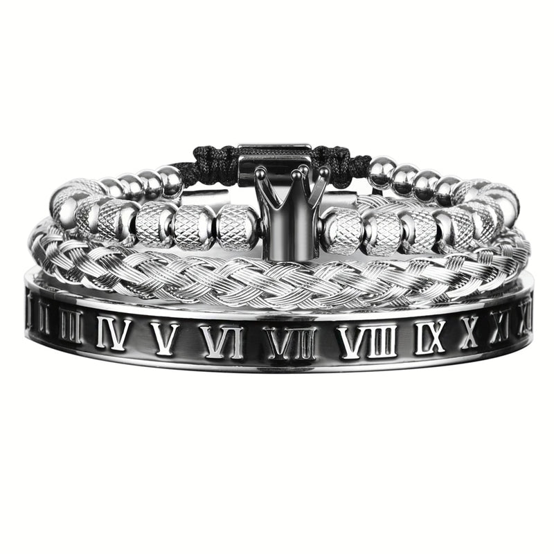 Sterling Silver Royal Crown Bracelet