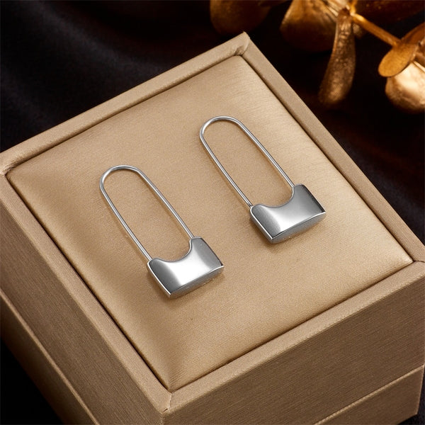 Sterling Silver Lock Earrings