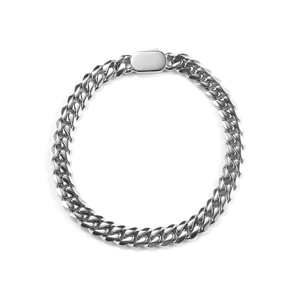 Sterling Silver Curb Cuban Link Bracelet