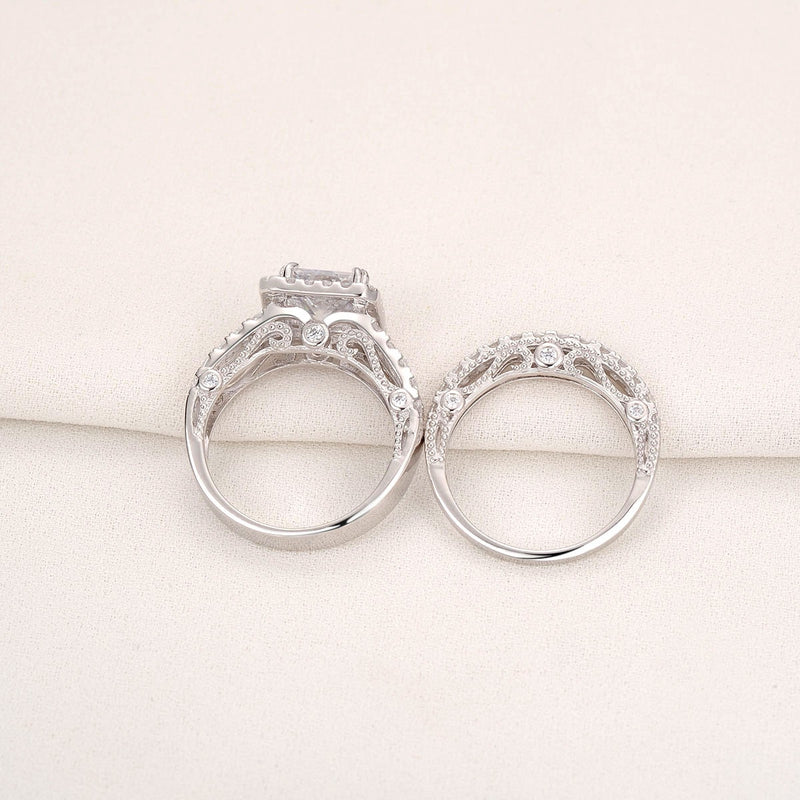 1.25 Crt Diamond Love Ring Set (2 Ring Piece Set)