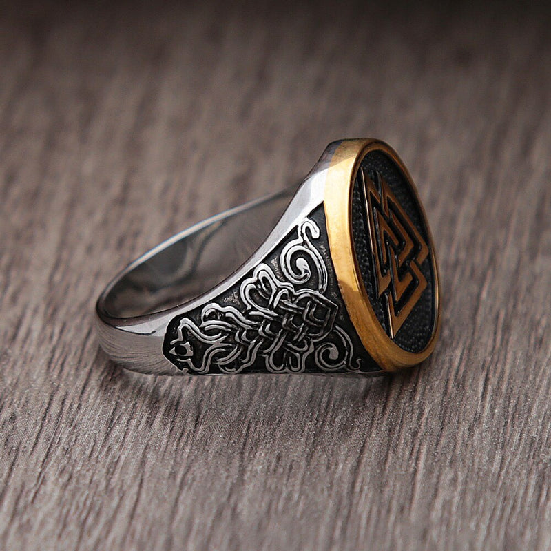 Vintage Valknut Ring