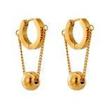 18k gold Cuban Pearl Earring