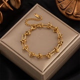 18k Gold Barbed Bracelet