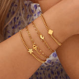 18k Gold Love Hand Bracelet