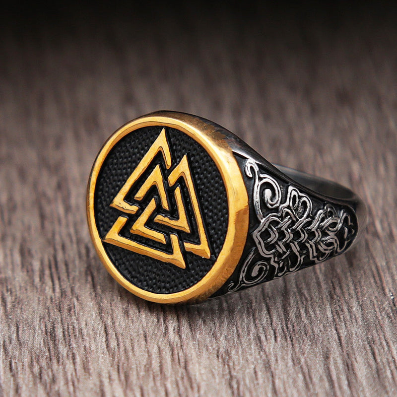 Vintage Valknut Ring